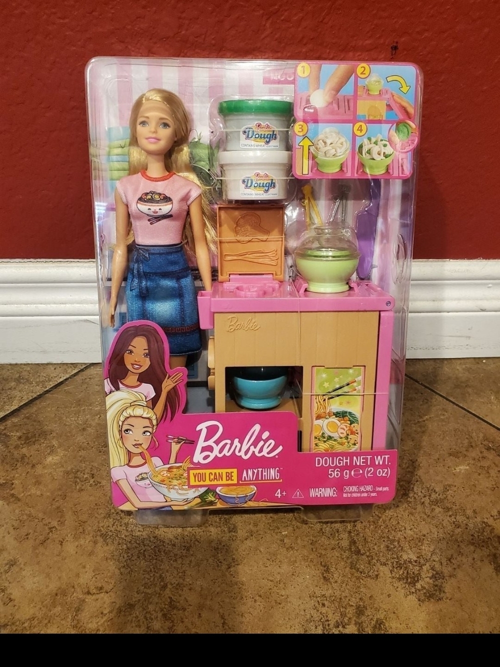 Barbie Noodle Maker Play Kitchen Doll Set - Pink